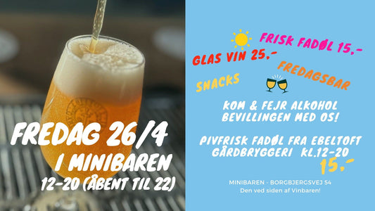 Kom til Fredagsbar i Minibaren 26.april