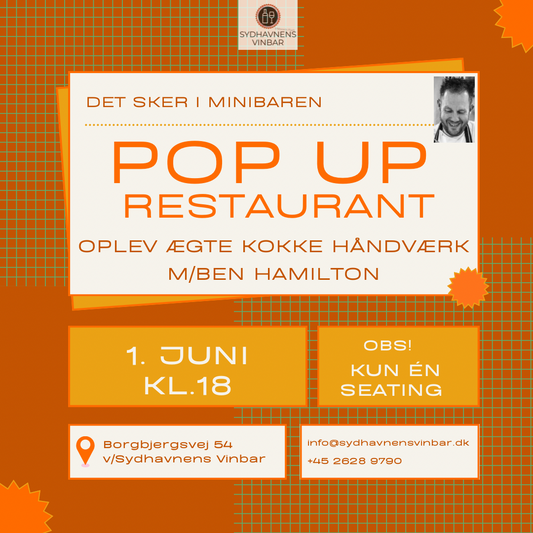 Pop-up Dinner: Minibaren x Ben Hamilton, 1.juni