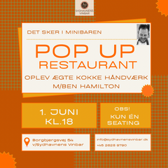 Pop-up Dinner: Minibaren x Ben Hamilton, 1.juni