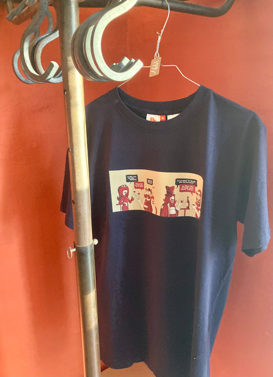 T-Shirt, m/Sydhavnens Vinbar Kunstværk, Str. M - XXL